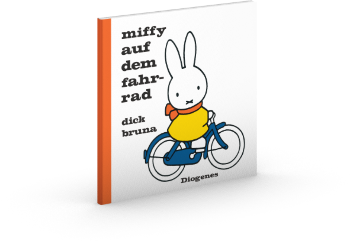 Miffy auf dem Fahrrad
