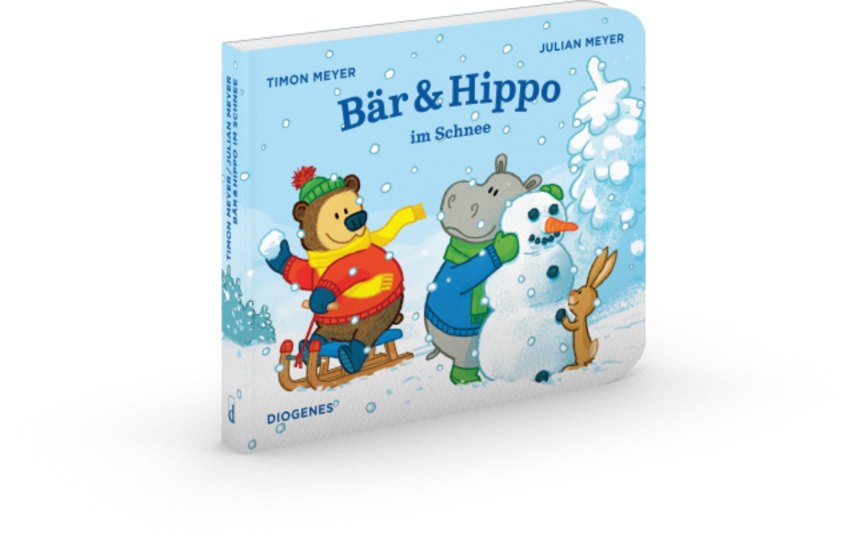 Bär & Hippo im Schnee